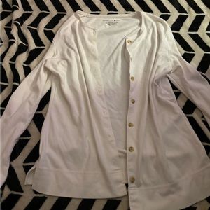 White cardigan